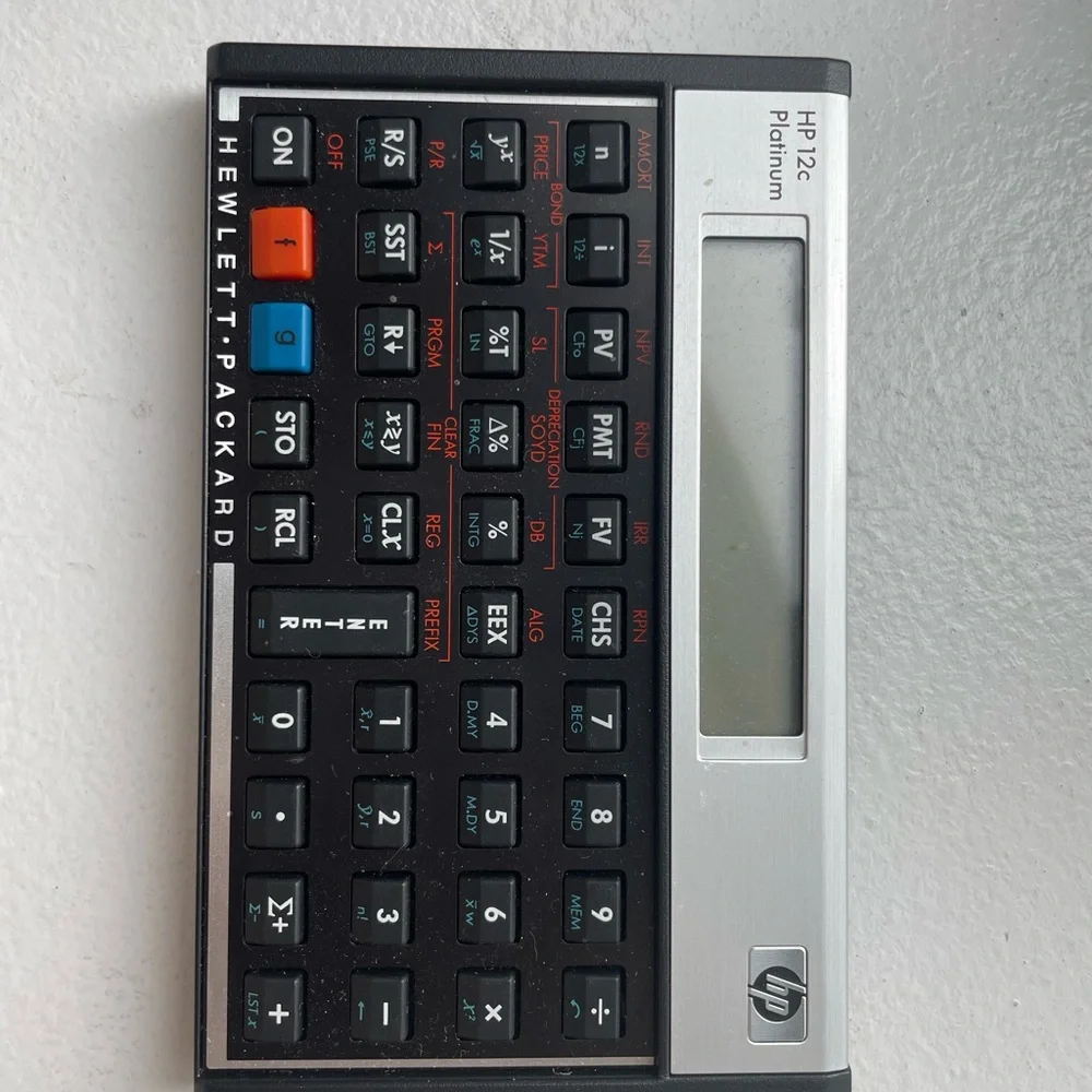 Hp 12c Financial Calculator